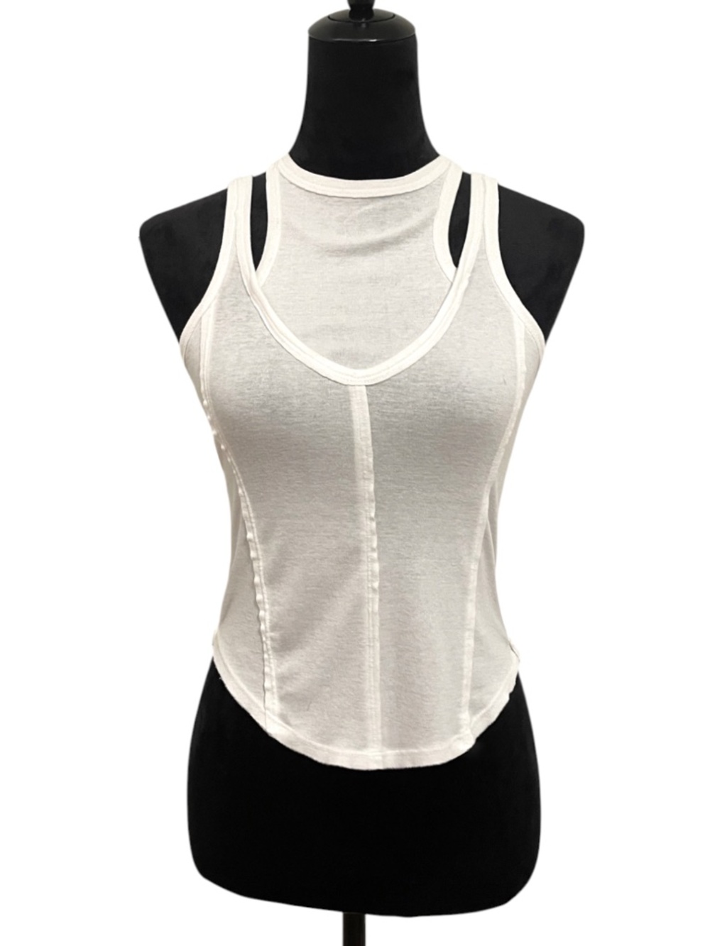 *Rare* Free People Seeing Double Cotton Tank